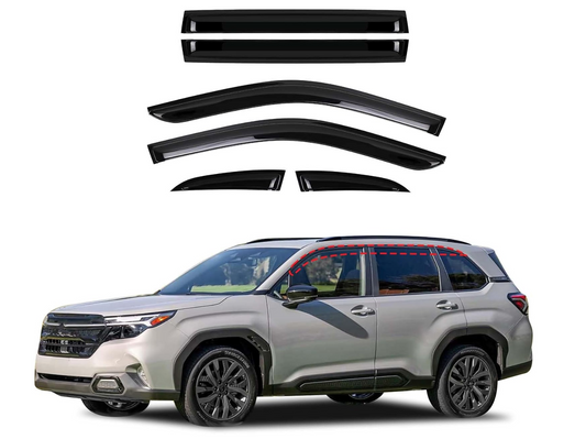 Subaru Forester 2025–2026 Rain Visor | 6 Piece Premium Window Deflectors – Easy Install